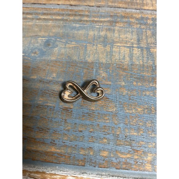 Sterling Silver Infinity Symbol Heart Pendant Charm - Picture 1 of 4